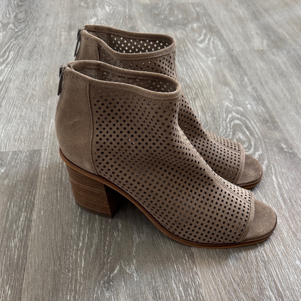 Vince Camuto Taupe Ankle Booties